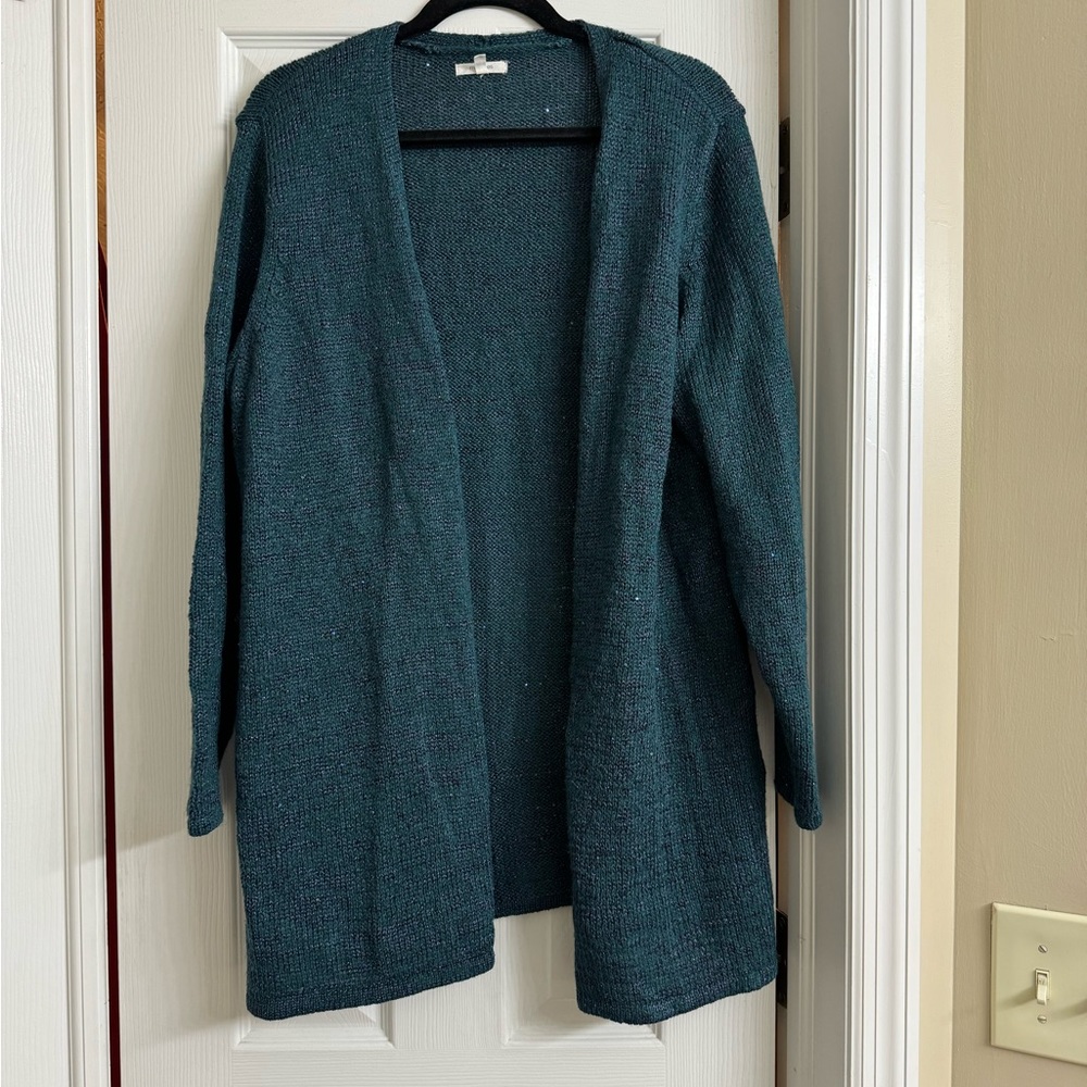 Maurice’s Teal Cardigan with Blue Sparkle - Mermaid!